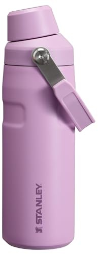 Stanley IceFlow Fast Flow Water Bottle 16 oz | Angled Spout Lid | Lightweight and Leakproof for Travel and Sports | Insulated Stainless Steel | BPA-Free | Lilac