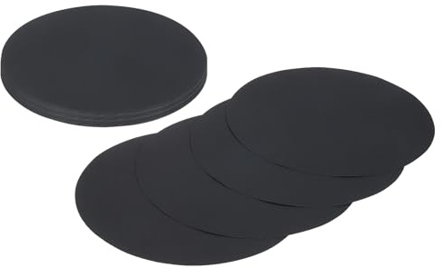 sourcing map 24 cartoncini rotondi, 29 cm, in cartone spesso, per artigianato, pittura, progetti fai da te, decorazione per bacheche, nero