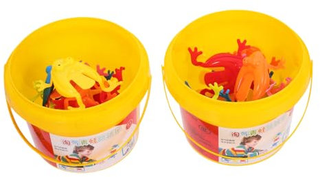 ibasenice Stück Frosch Tiere Mini Frösche Plüsch Zum Fingerdrücken Pressspielzeug Lustige Partygeschenke Kleines Für Springende Spielzeuge Plastik