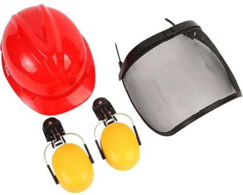 HiyyFloy Conjunto De Casco De Seguridad Forestal, De Protección Y Auditiva Multifunción, Casco Protector De Completa, Gorro Protector De Malla De Acero