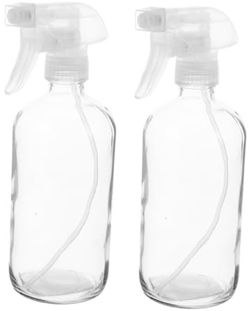 HAPINARY 2piezas Botellas De Spray De Transparente Botellas Pulverizadoras Para Flores y Soluciones De Limpieza Reutilizables Para Jardinería y Cocina