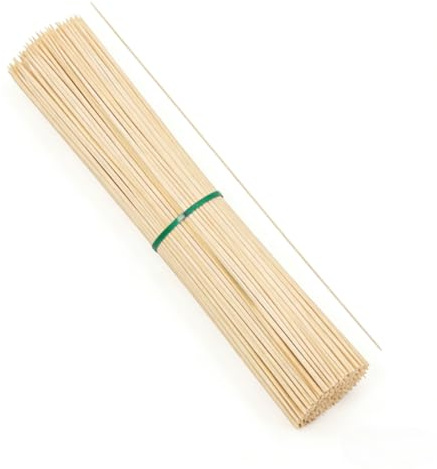 Natural Bamboo Smores Sticks 100 Pack, 17.5 Long Thickened Disposable Skewers for Marshmallow, Campfire, Fire Pit, BBQ & Parties, Food Grade Roasting Sticks for Outdoor Events