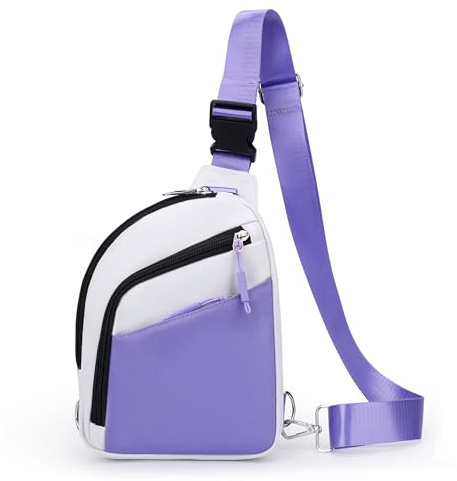 BIRDDIE Axelväska för kvinnor och män, stöldskydd RFID Crossbody axelväska, vattenavvisande Oxford-tyg, flera fickor, justerbar rem, för resor, pendling och daglig användning