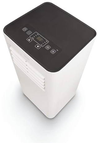 Avidsen climatiseur mobile connecté,ventilateur et déshumidificateur,contrôlable depuis l'application home mais aussi manuellement avec télécommande. Programmable,tuyau et calfeutrage fournis