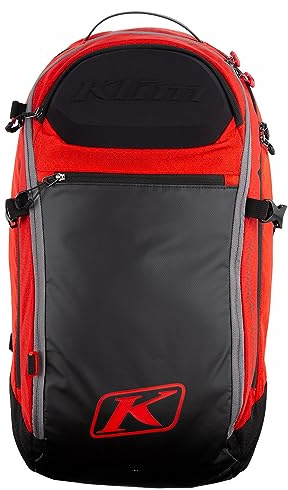 KLIM Krew 22 Pack Technical Snowmobile Backpack - Fiery Red - Black