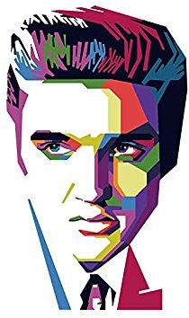 Autoaufkleber Pop Wind Elvis Autoaufkleber 3D-Aufkleber Autofolie für Auto Ganzkörper Stoßstange Fenster Laptop Wasserdichtes Dekor Zubehör KK13 * 9cm (Größe: 13cm x9cm)
