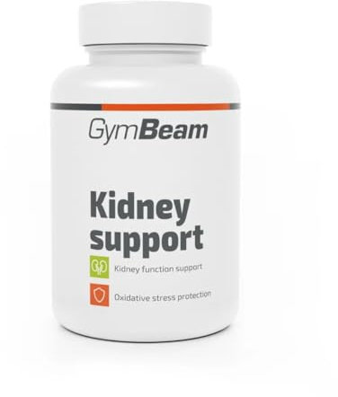 GymBeam Integratore Kidney Support - Salute e Supporto Renali con Coenzima Q10, Zinco, Estraiti di Mirtillo Rosso e Ortica - Cura Vie Urinarie, Disintossicazione, Adatto ai Vegani, 60 cps