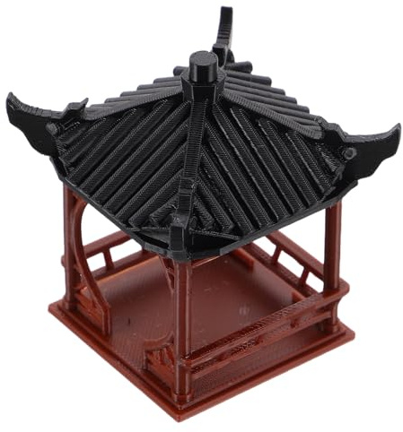 Amosfun Micro-Paysage Décoratif Pierres Absorbantes 4.4x6.3 Cm Pavillon Antique Accessoire pour Aquarium Et Bonsaï Décor Miniature pour Terrarium Et Jardin Zen
