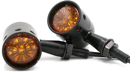 Intermitentes Moto Homologados,Intermitentes Moto Bombilla de señal de giro retro universal Uso apto para lente de motocicleta, utilizada Uso apto para indicadores laterales de la mayoría de las motoc