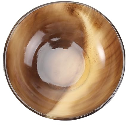 Veemoon Natural Smooth Horn Shaving Soap Bowl Shaving Mug for Men Classic Traditional Shave Tool Husband Boyfriend Dad