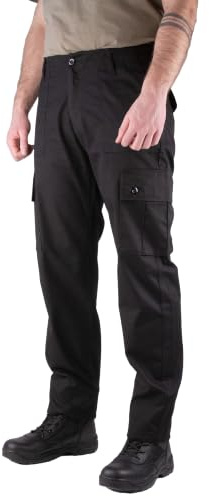 Savage Island Men's Combat Military Trousers, 34W / 32L, Black