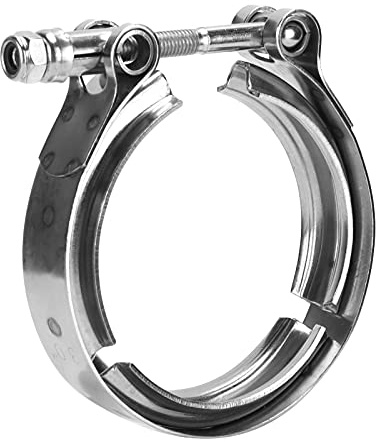 Car V Band Clamp 3in V Band Clamp Turbocharger Exhaust Downpipe Stainless Steel Universal Car Accessories V Band Clamp Turbo V?Band Clamp Stainless Steel