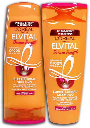 Haarpflege Set Elvital Dream Length Super Aufbau 300ml Shampoo +250ml Spülung