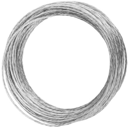 HRLORK 32.5 Feet (10m) Metal Braided Picture Hanging Wire - Heavy Duty for Mirrors, Artwork & More