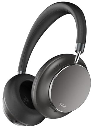 T-fun NC35 Cuffie Over-ear con Cancellazione Rumore Ibrido,Audio Spaziale, Modalità Trasparenza,Bluetooth 5.3, Equalizzatore Personalizzato Tramite App, 55 ore di Riproduzione ANC per Viaggi/Lavoro