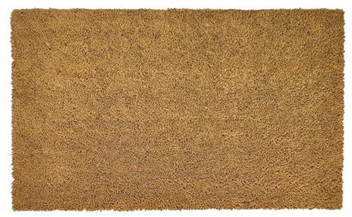 EHC Natural Coir Entrance Mat Outdoor & Indoor Mat, Heavy Duty Doormats Dirt trapper door mats for Front Door, Patio or Entrance, 60 x 90 cm