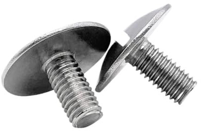 1-10 pièces M2.5 M2 M3 M4 M5 M6 304 acier inoxydable GB947 tête plate fendue Extra Large vis à tête plate boulon à tête ronde plate(2.5X8 10P)