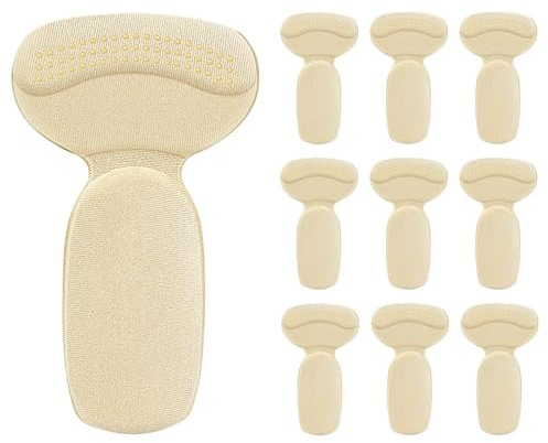 Yonuaret Fersenpolster-Kissen für Schuhe | 10 Stück Fersen-Griffeinlagen Set - Hochdichte Schuh-Haftpolster | für Damen und Herren bei Hochzeiten, im Freien, auf Partys, im Büro, beim Tanzen, auf