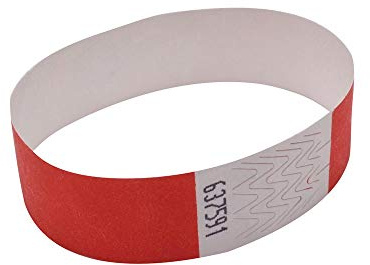 Announce Wrist Band 19mm Warm Red (Pack of 1000) AA01839