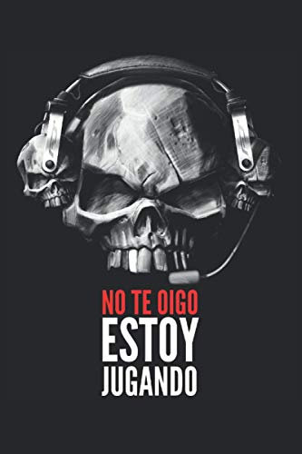 NO TE OIGO. ESTOY JUGANDO: Cuaderno para juegos • Formato: A5 (6x9 pulgadas) • 110 páginas • Cuadrícula de puntos • Con los números de página • Diario ... • Cuaderno de tareas • Diseño FD original