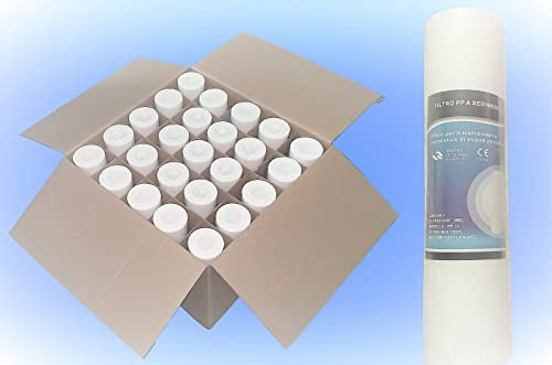 25 Filtros Cartuchos Polipropileno 10 Sedimentos 5 Micron Purificador de Agua Pozo