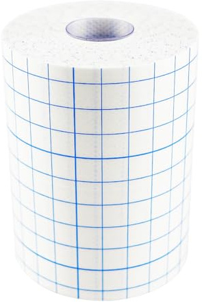 UPIQNG Adhesive Bandage Tape Breathable Non-Woven Tape Medical Dressing Wound Fixation Bandage Cuttable Adhesive Cloth Tape,10CMx10M, White