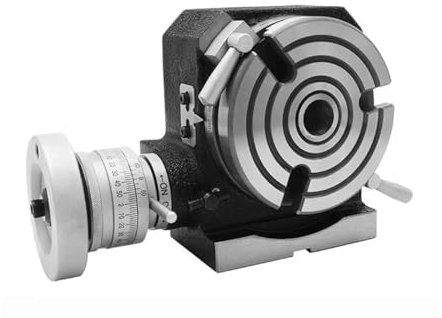 CIJIAOPOYU Fraiseuse HV-8 Fraiseuse à Plaque d'indexation Horizontale Diviseur de Table rotative Indexation Table tournante Manuelle à Double Usage Verticale(3inch 75mm)