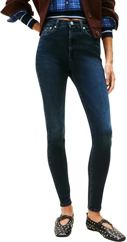 Tommy Jeans Women's Sylvia HGH Skn Di1261 Dw0dw21823 Skinny