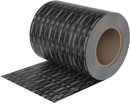 FIVMEN Valla de protección visual de PVC, 35 m x 19 cm, con clips, opaca, anti UV, para valla de doble varilla, valla de jardín, protección visual (ratán)
