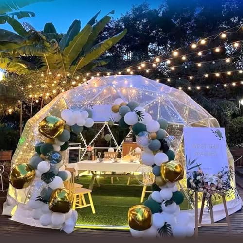 Geodesic - Tienda de campaña con forma de cúpula transparente, resistente a la intemperie, para jardín, ideal para camping, eventos y recreación