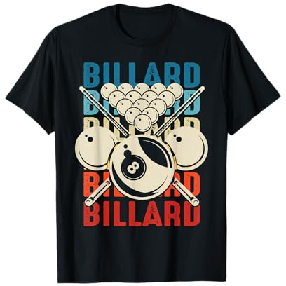 Billard Cue Snooker Pool Poolbilliard 8-Balls Jungen Boys T-Shirt