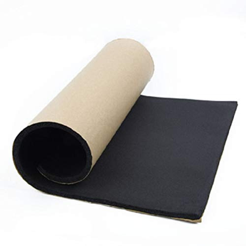 Stecto Isolamento termico e acustico per auto, in schiuma acustica, per isolamento auto (isolamento acustico e isolamento acustico per auto), 50 x 200 cm x 3 mm, 1 rotolo