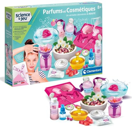 Clementoni-52567-Parfums & cosmétiques-Jeu Scientifique-Version française-8 Ans et Plus-Fabriqué en Italie Multicolore