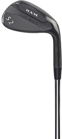 Ram Golf Tour Grind Premium Golf Wedge, Black, 52
