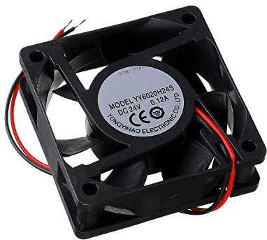 24V Brushless DC Cooling Fan 60x60x20mm Mini Cooling FanLong Life Sleeve Bearing Computer Case Cooling Fan,0.12A 1Pcs,Aicosineg