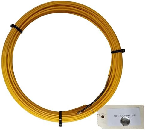 Recharge Aiguille de tirage Longueur 30M diamètre 3mm pour electricien et technicien fibre