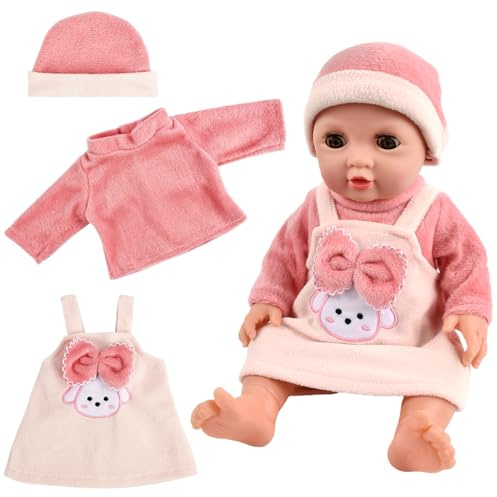 Ropa de Muñecas para 35-45cm Bebe Muñeco Ropa para Muñecas Bebes Vestido para Muñeco Compatible con Baby Born, Baby Annabell (A)