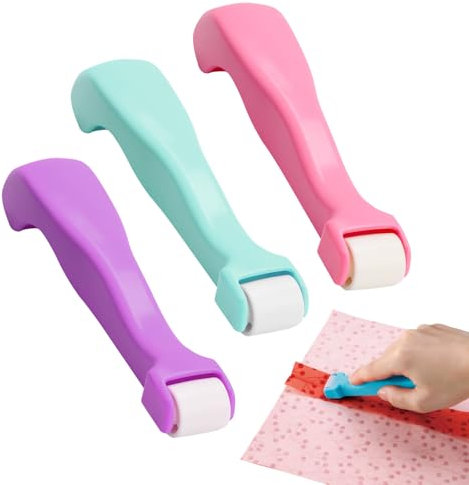3 Stücke Quilt-Nahtrolle, Haltbarkeit Nähzubehör Nahtroller Kleines Tragbares Nahttrenner Naht Faltenroller Nähhilfen,Leicht Zu Greifen zum Quilten, Nähen, Drucken, Tinte, Tapeten