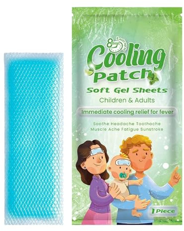 Patch apaisant instantané en gel rafraîchissant | Coussinets rafraîchissants pour le front les voyages, le camping, les sports, le plein air, la randonnée, le travail,