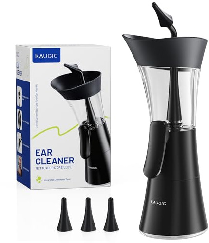 KAUGIC Upgraded Ear Wax Removal Kit, Manual Ear Cleaner, Effort-Saving Button, One - Hand Operation, Safe & Effective Ear Cleaning Kit for Home Use
