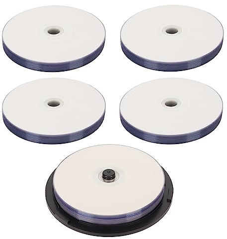 Ticfox DVD R Disco en Blanco Medios grabables de Alta Velocidad Almacenamiento de 4,7 GB para vídeos Música Fotos Material para PC Paquete de 10 o 50 (50 Uds.)