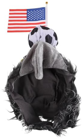 Ciieeo Gorra Patriótica con Diseño de Águila para Eventos de Fútbol y Día Independencia, Material Poliéster y Pvc, Adecuado para Amantes del Fútbol y Jugadores