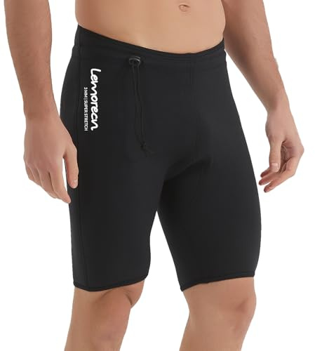 Lemorecn Wetsuits Pants Shorts 3mm Neoprene Canoeing Swimming Pants(1035-XL)