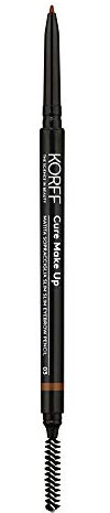 KORFF Matita Sopracciglia Slim Retraibile, Extra Precisa Definisce le Sopracciglia, Facile da Sfumare, Morbida, Lunga Tenuta e Waterproof, 03