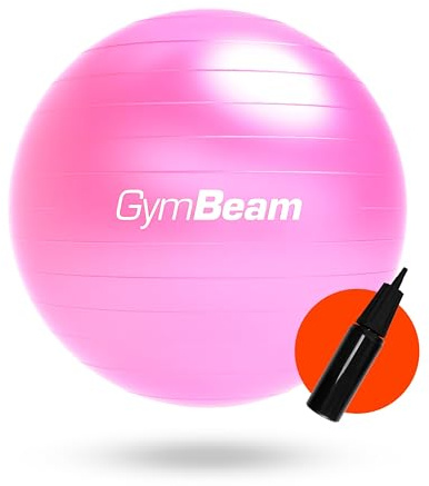 GymBeam Palla Fitness 85cm, Massimo 200 kg, Fitball Gravidanza, Palla Pilates - Migliora Stabilità, Equilibrio e Postura - Ideale per Esercizi di Rafforzamento e Alleviare il Mal di Schiena