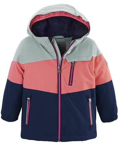 killtec first instinct by unisex Skijacke/Funktionsjacke mit Kapuze und Schneefang FISW 3 MNS SKI JCKT, stahlmint, 122/128, 38914-000