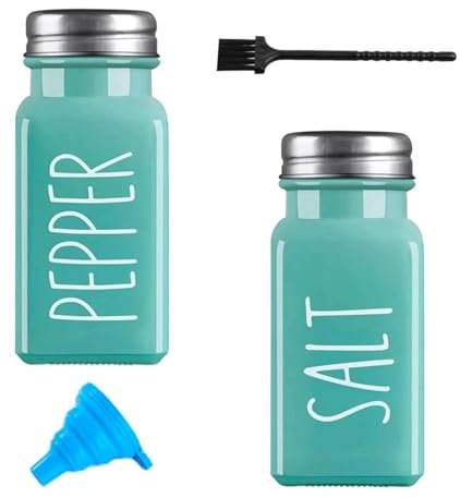 Green Salt & Pepper Shaker Set - 2 Pots, Green