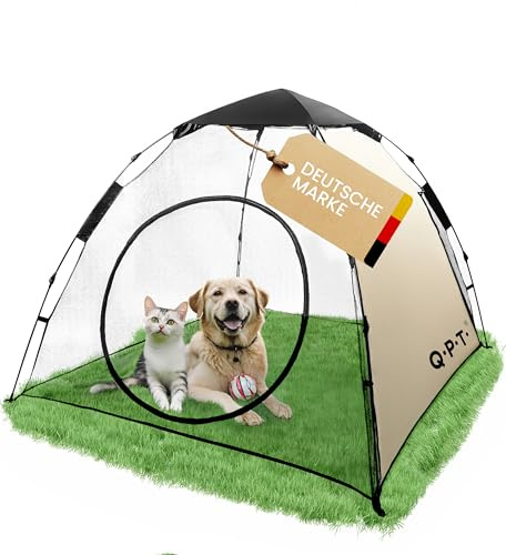 Welpenlaufstall XXL mit Dach – Stabiler Hundelaufstall für Innen & Außen – Welpenauslauf faltbar – Tierlaufstall für Hunde, Katzen & Kleintiere – wetterfest & sicher