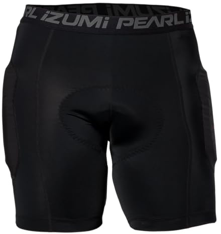PEARL IZUMI Men's Transfer Padded Liner Shorts, Cycling Short with Hex Padding for Impact Protection, Moisture-Wicking, Black, Small