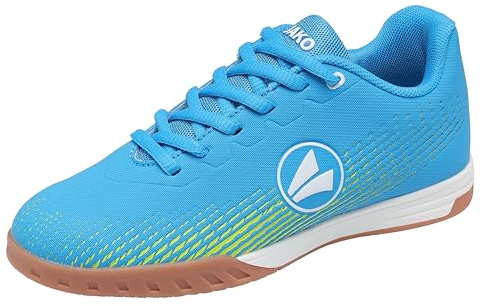 JAKO Unisex barn J-SI Skill hallsneakers, Sky Neon Yellow, 32 EU